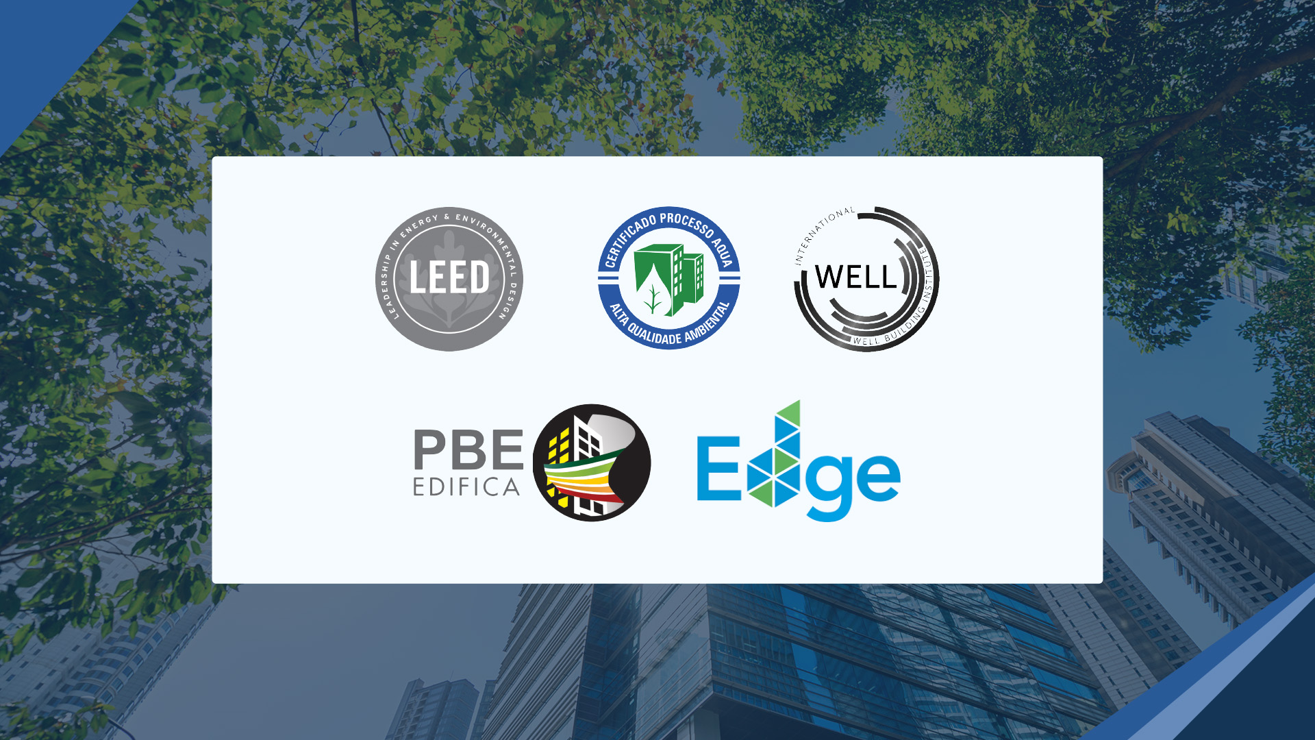 Certificações ambientais - Selos verdes - Certificações sustentáveis - edificações sustentáveis