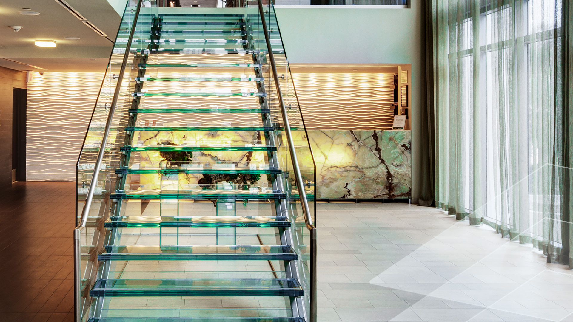 Escada de vidros - Vidros - Sentryglas